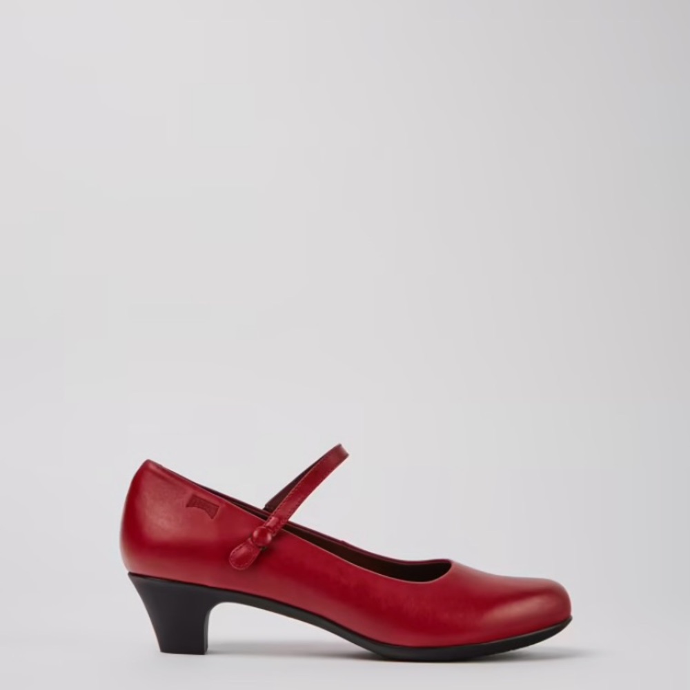 Camper Women's Red Mary Jane Shoes - Model Helena - Picture 2 of 6